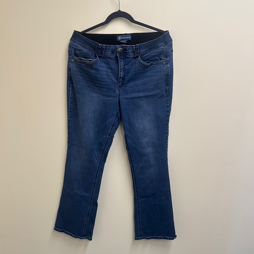 Democracy Blue Flare Wide Leg Jeans